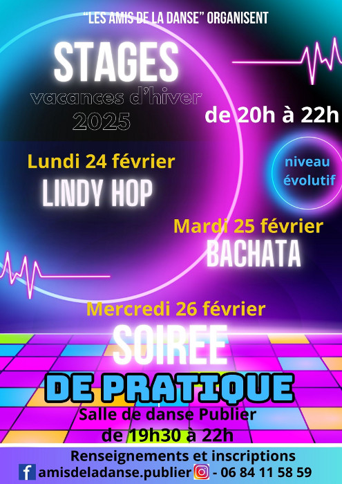 STAGES DE DANSE ET SOIREE