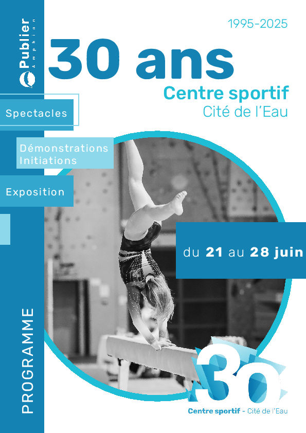30 ans du Centre Sportif de la Cité de l'Eau