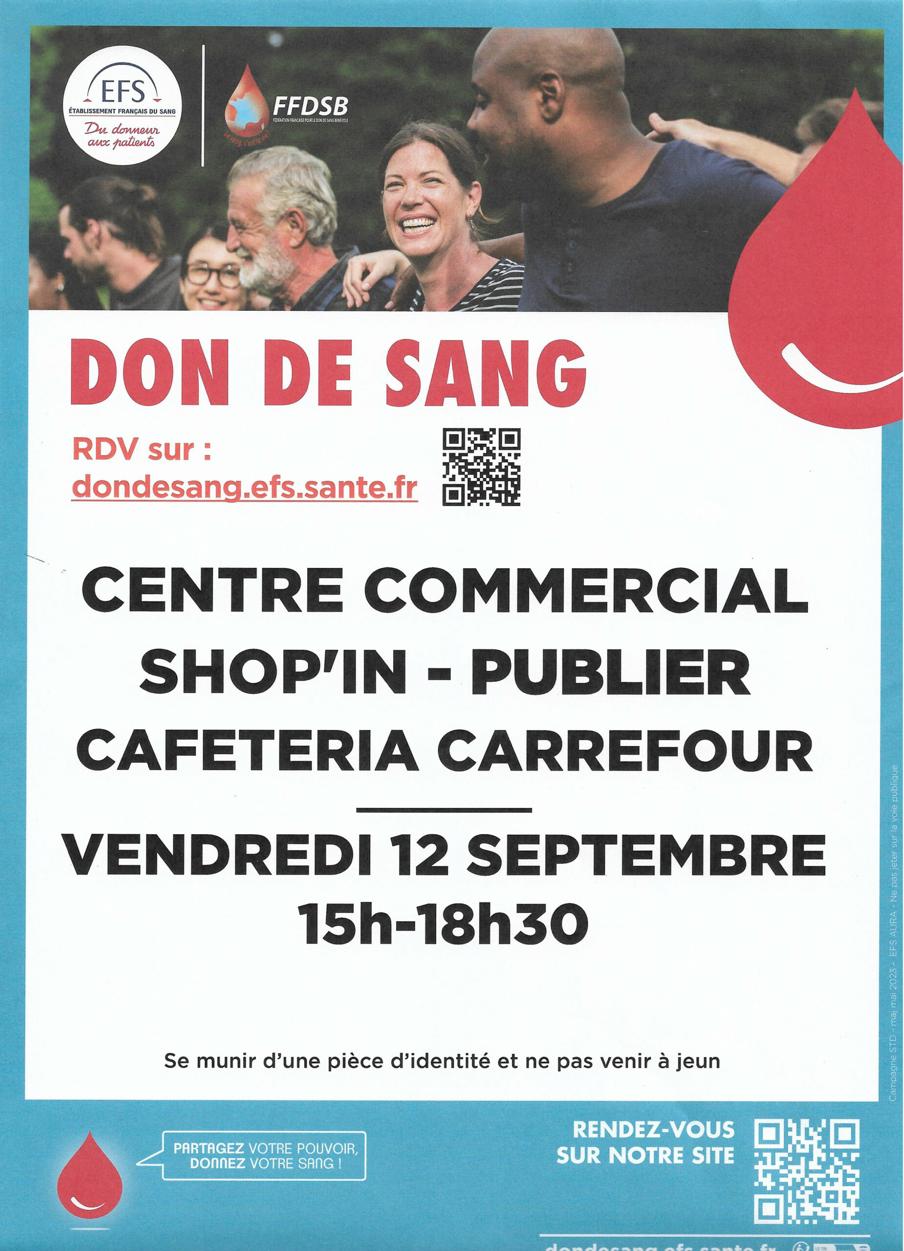 COLLECTE DE SANG avec votre association locale de Publier-Amphion-Marin